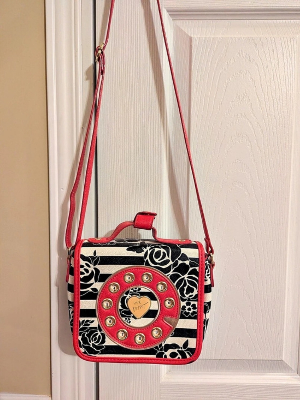 Betsey Johnson Call Me Baby Rotary Phone Crossbody